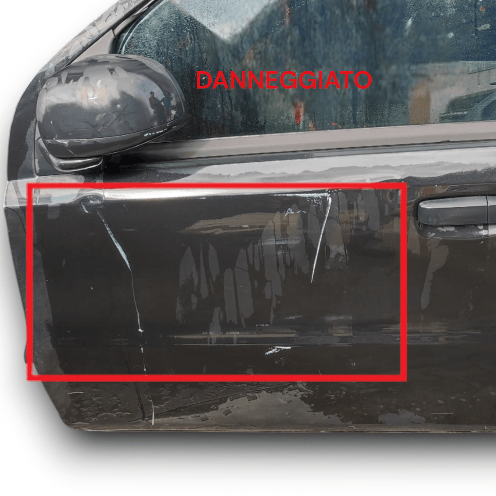 Portiera Anteriore Sinistro Nero Fiat Panda 169 (2003 - 2012) - F&P CRASH SRLS - Ricambi Usati