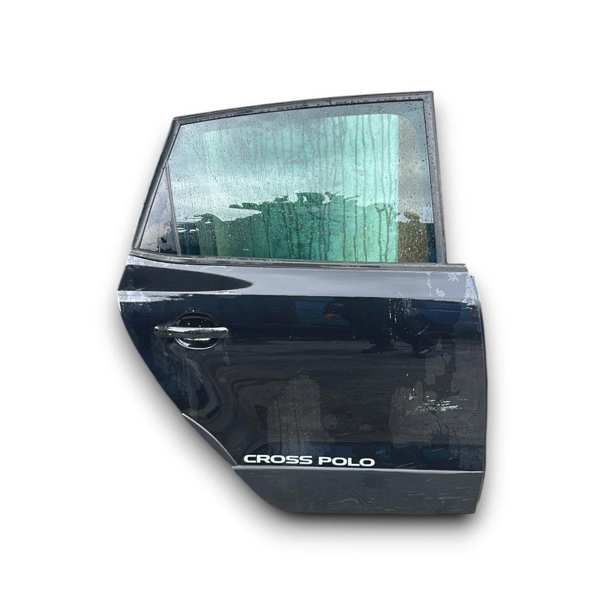 Portiera Posteriore Destra Nera Volkswagen Polo Cross (6R) (2009 &gt; 2017) Porta / Sportello - F&amp;P CRASH SRLS - Ricambi Usati