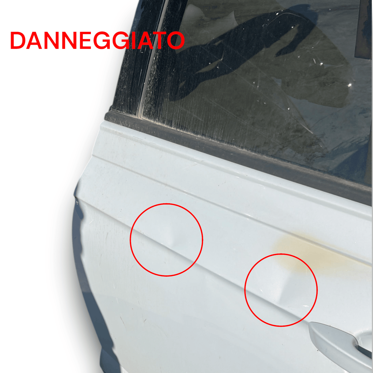 Portiera Posteriore Sinistra Bianca Volkswagen Polo VI (AW1) (2017 > ) Porta / Sportello - F&P CRASH SRLS - Ricambi Usati