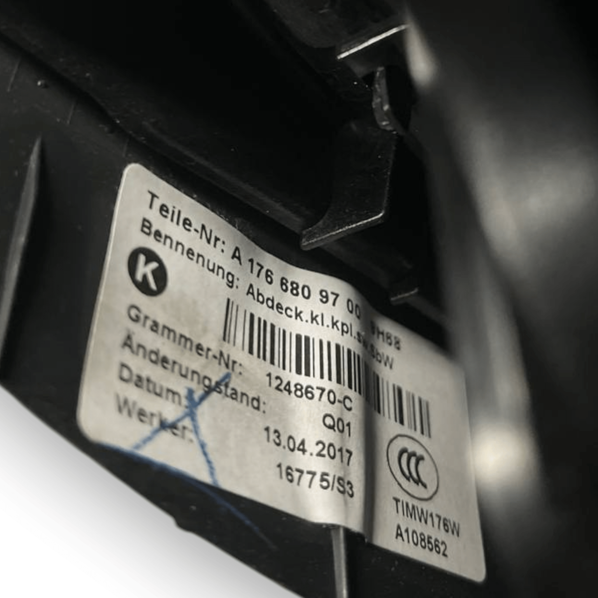 Posacenere + Presa 12V Mercedes - Benz Gla X156 (2013 al 2019) cod: A1766809700 - F&P CRASH SRLS - Ricambi Usati
