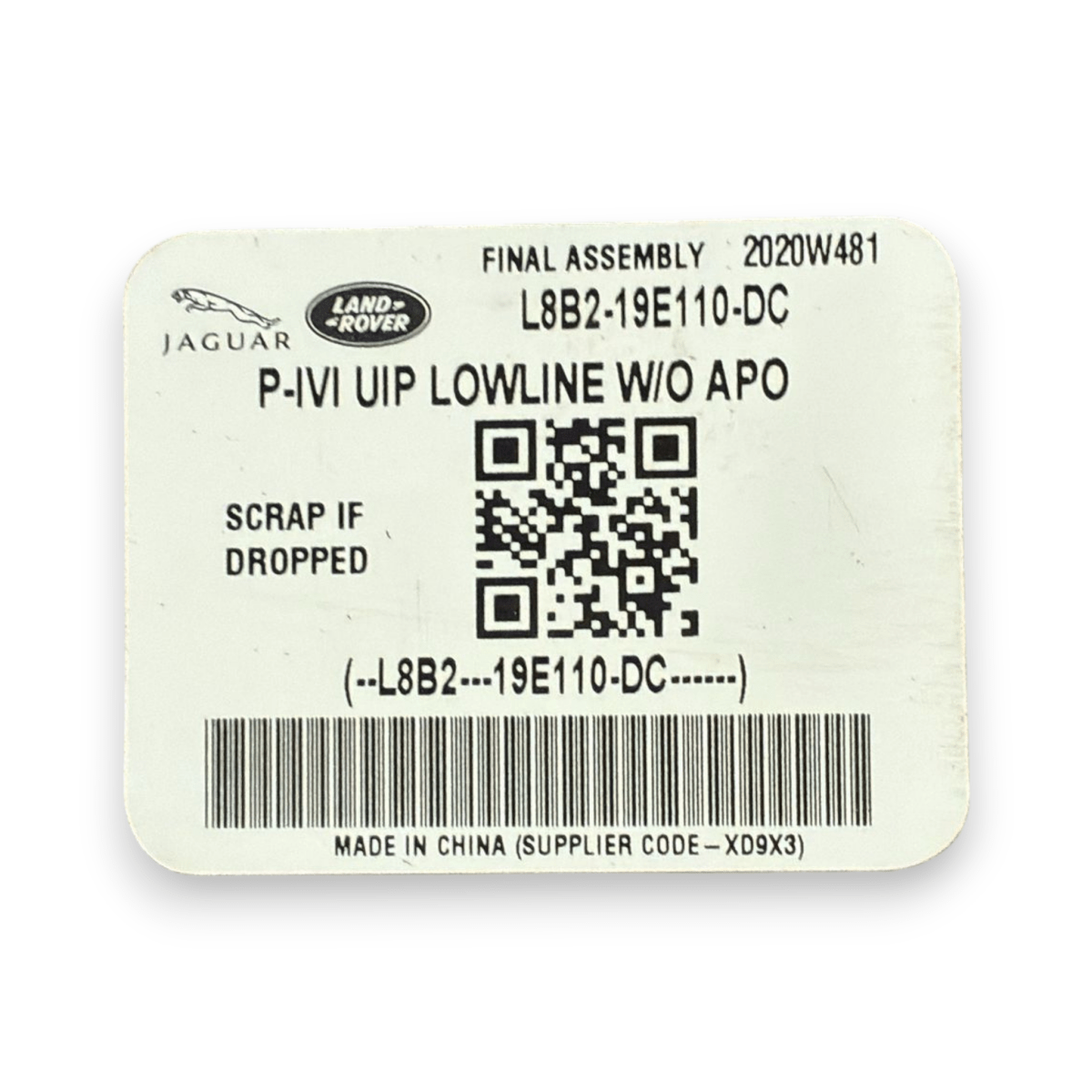 USB+ USB - C socket land rover defender l663 code:l8b2 - 19e110 - dc (2019 - ) - F&P CRASH SRL - Used Parts