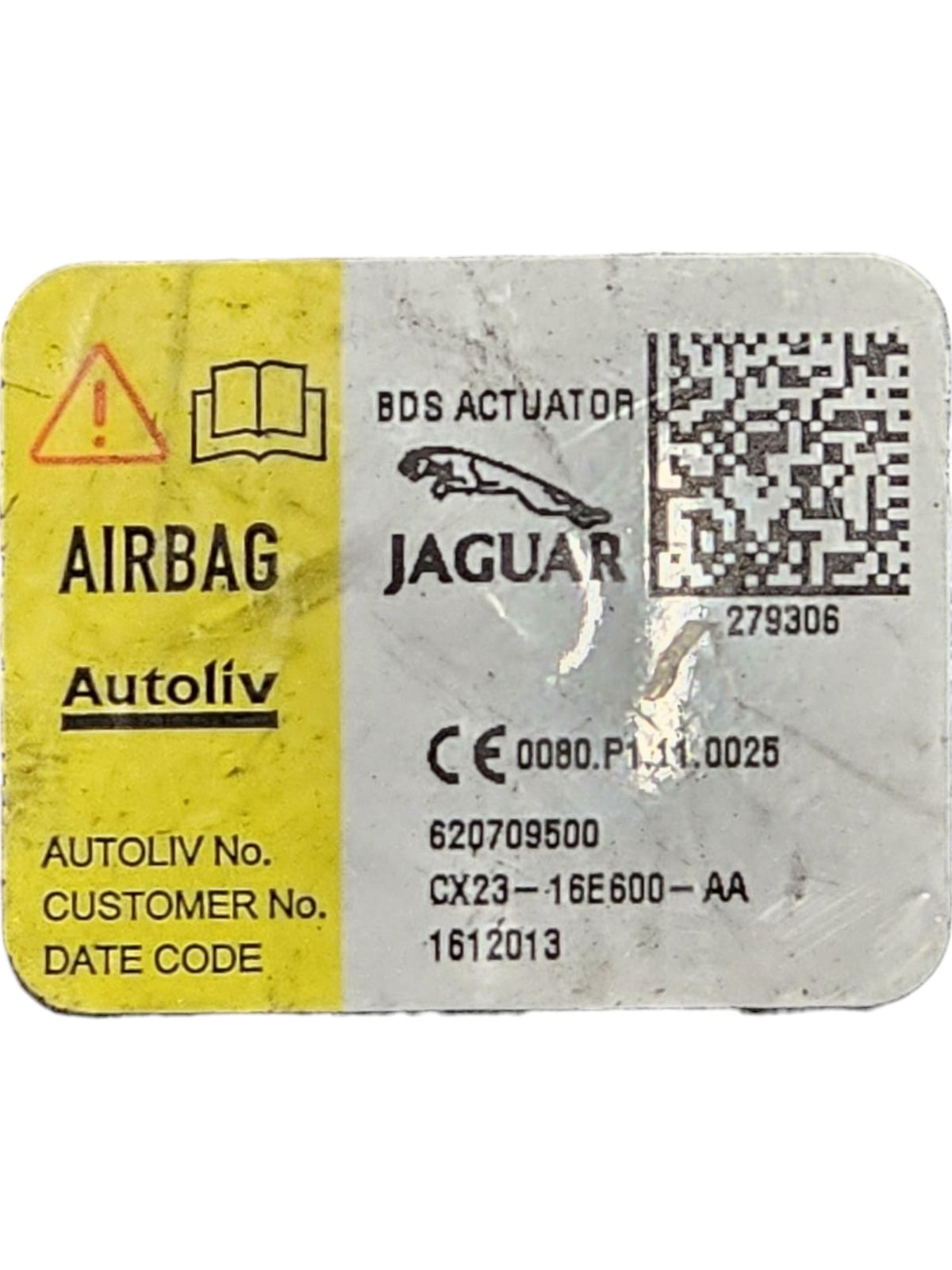 Pretensioner / Front Airbag Sensor Jaguar XJ X351 Code:CX23 - 16E600 - AA (2009 - 2019) - F&P CRASH SRLS - Used Parts