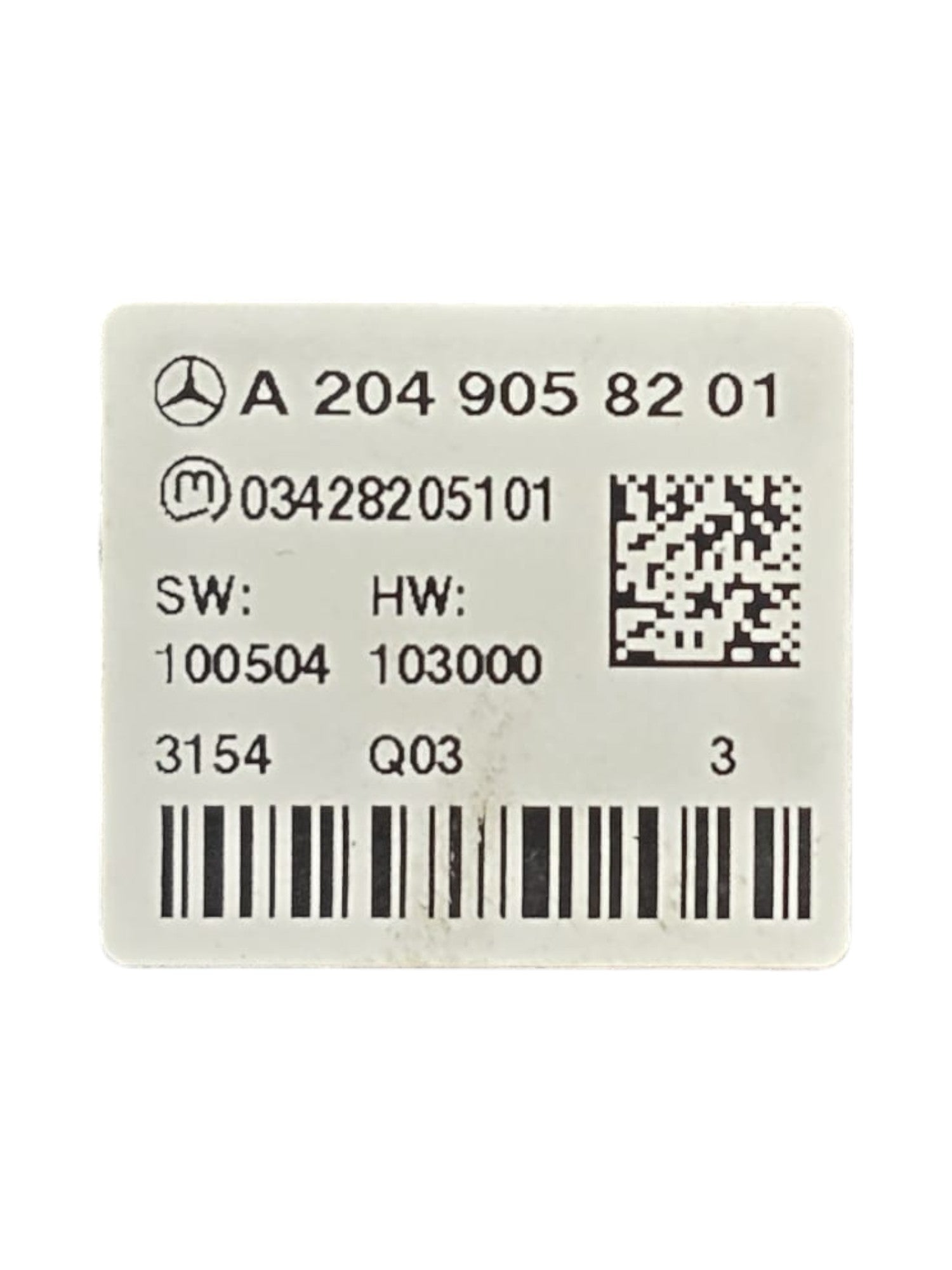 Emergency Button / 4 Indicators + ECO Button Code:A2049058201 Mercedes Class C W204 (2007 - 2015) - F&P CRASH SRLS - Used Parts