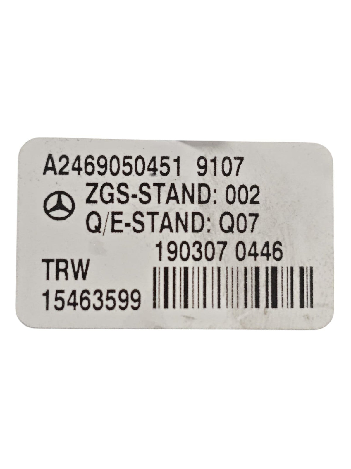 Mercedes GLA X156 Parking Brake Button Code:A2469050451 (2013 - 2019) - F&P CRASH SRLS - Used Parts