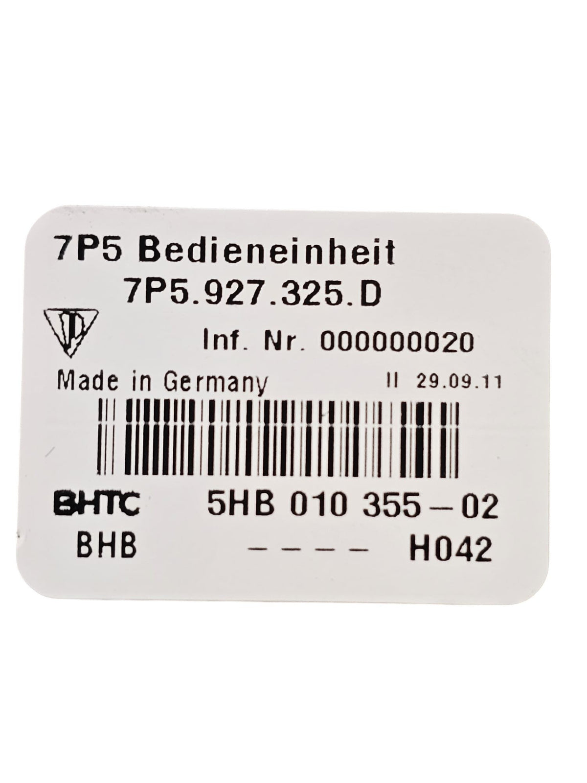 Button / Central Locking Switch Porsche Cayenne 92A Code:7P5927325D (2010 - 2017) - F&P CRASH SRLS - Used Parts