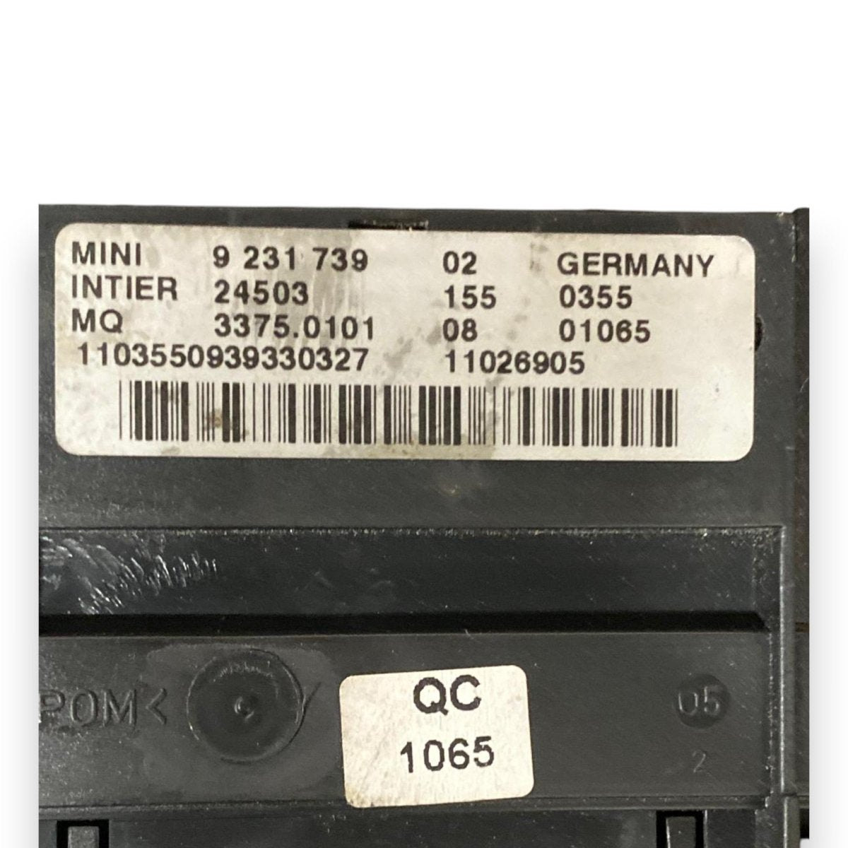 Pulsante start & stop + blocchetto avviamento Mini Countryman R60 (2010 - 2016) Cod: 9231739 - F&P CRASH SRLS - Ricambi Usati