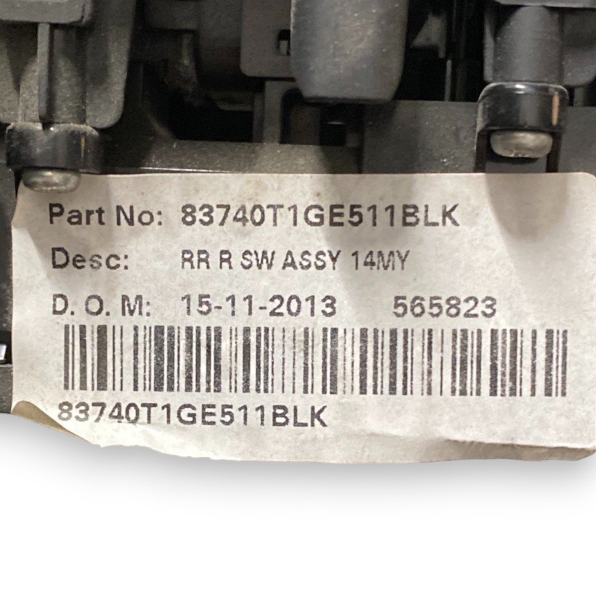 Pulsantiera alzavetri posteriore destro (dx) honda cr - v (2011 - 2017) Cod: 83740t1ge511blk - F&P CRASH SRLS - Ricambi Usati