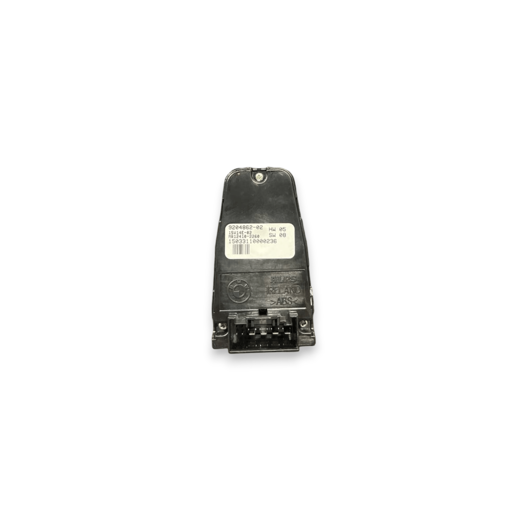 Pulsantiera Alzavetro anteriore sinistra (sx) Bmw Serie 6 Gran Coupè F06 (2012 al 2018) cod: 9204862 - 02 - F&P CRASH SRLS - Ricambi Usati