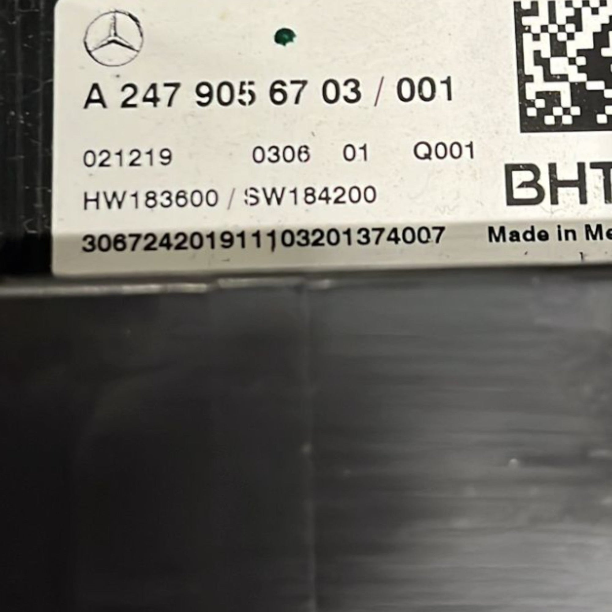 Pulsantiera / Comandi Clima Mercedes Benz Classe B (W247) cod:A2479056703 (2019 >) - F&P CRASH SRLS - Ricambi Usati
