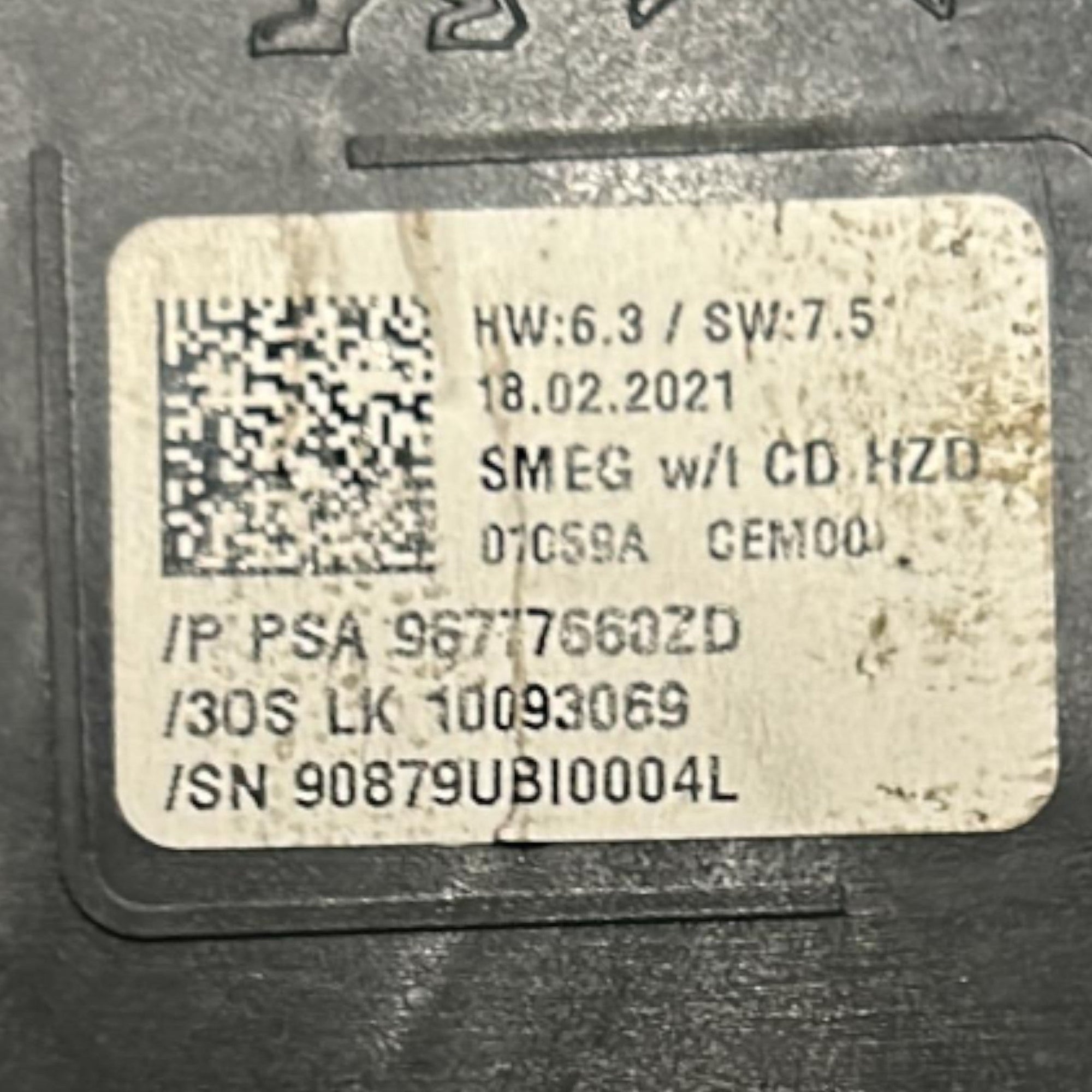 Pulsantiera Multifunzione Peugeot 308 II cod.96777660ZD (2013 > ) + Comando Autoradio / Stereo - F&P CRASH SRLS - Ricambi Usati