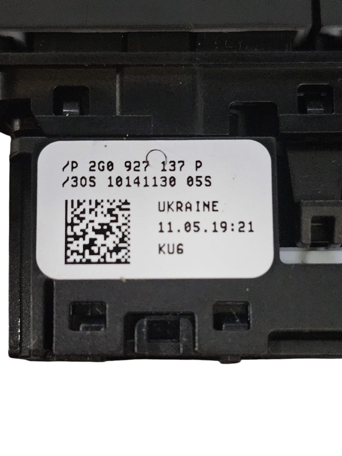 Parking Sensor Control Panel - Start&Stop Volkswagen Polo VI Cod:2G0927137P (2017 - >) - F&P CRASH SRLS - Used Parts