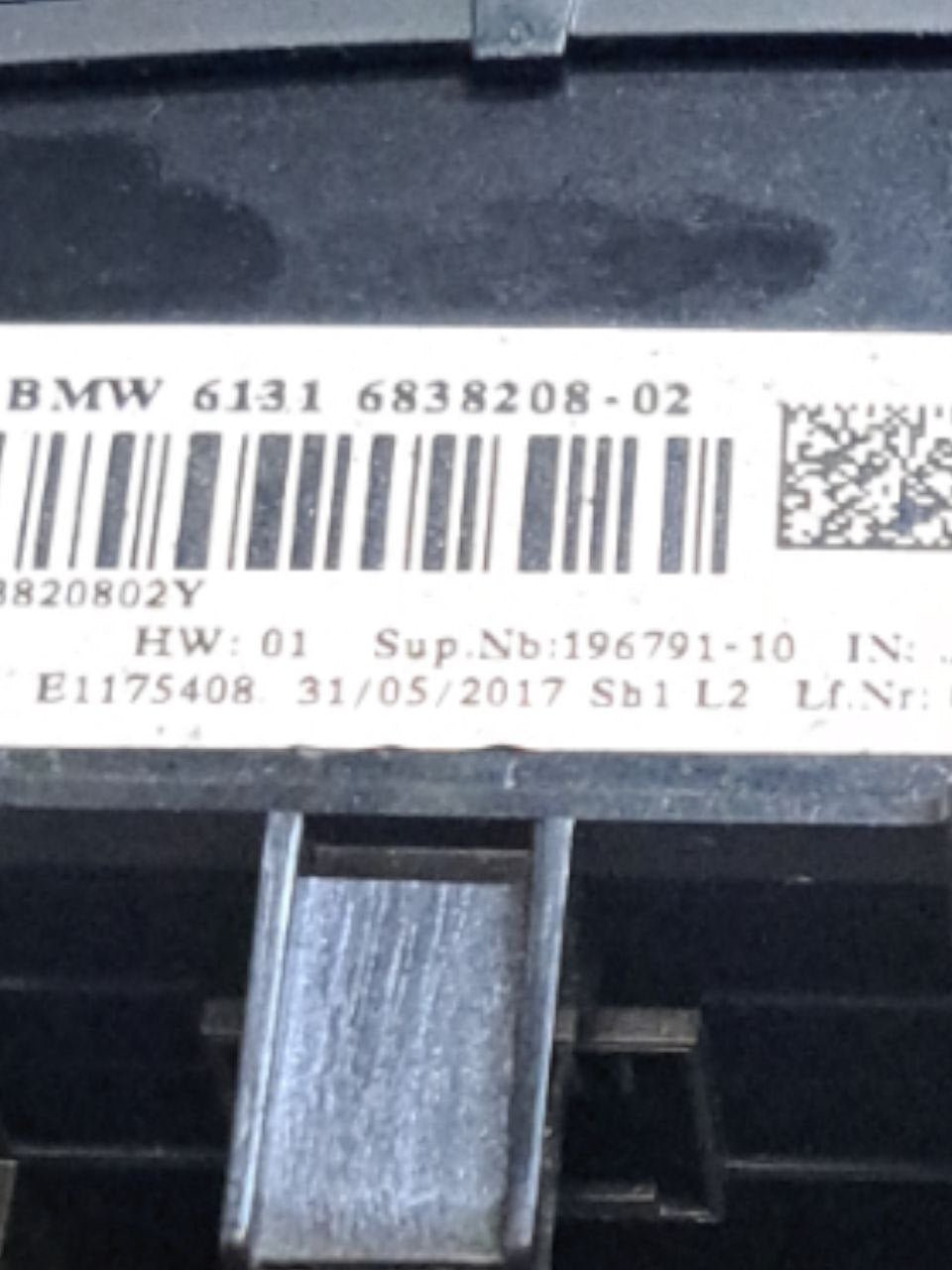 Start & Stop button panel / ESP Mini Clubman 1.5 Diesel ( f54 - 2018 ) COD:6838208 - F&P CRASH SRLS - Used Parts