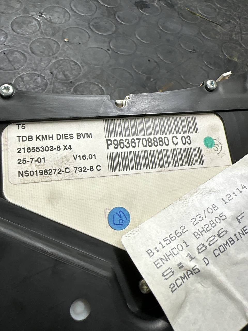 Quadro strumenti / Contachilometri Peugeot 307 Station Wagon (2004) cod: p9636708880 - F&P CRASH SRLS - Ricambi Usati