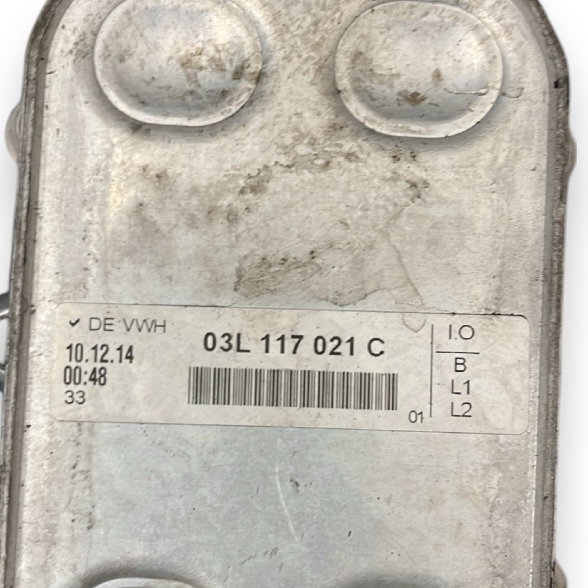 Radiatore Olio Motore Audi A1 (8X) cod:03L117021C 1.6 Diesel (2010 > 2018 ) Scambiatore Di Calore - F&P CRASH SRLS - Ricambi Usati