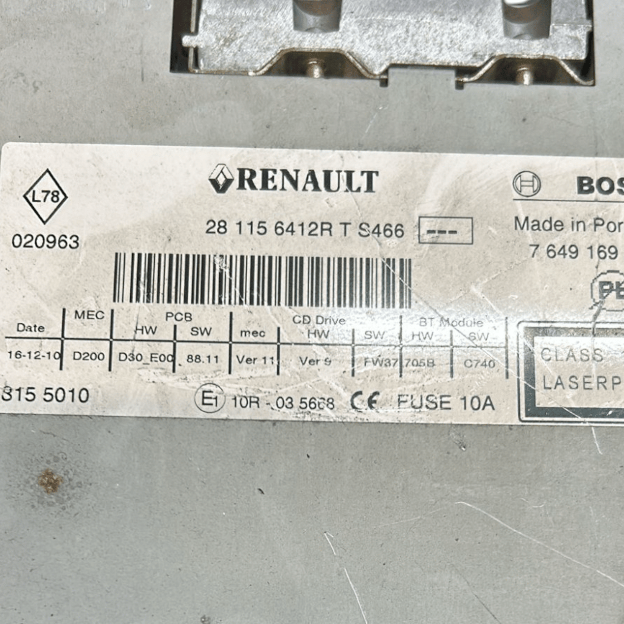 Radio / Autoradio Renault Clio III (2005 > 2013) cod:281156412R - F&P CRASH SRLS - Ricambi Usati
