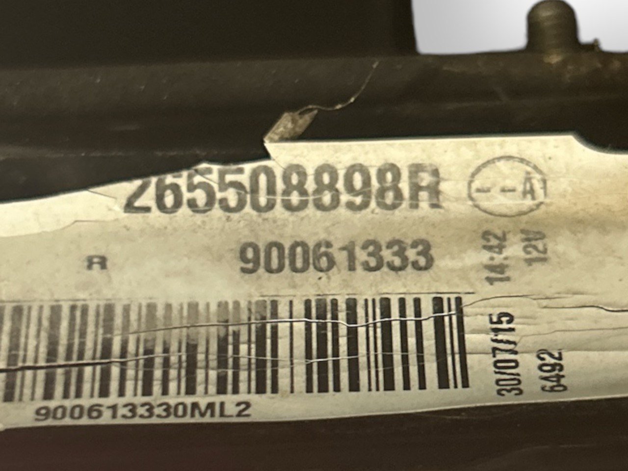 Renault Kadjar (2015 > 2022) cod.265508898R Halogen Rear Right Tail Light - F&P CRASH SRLS - Used Parts
