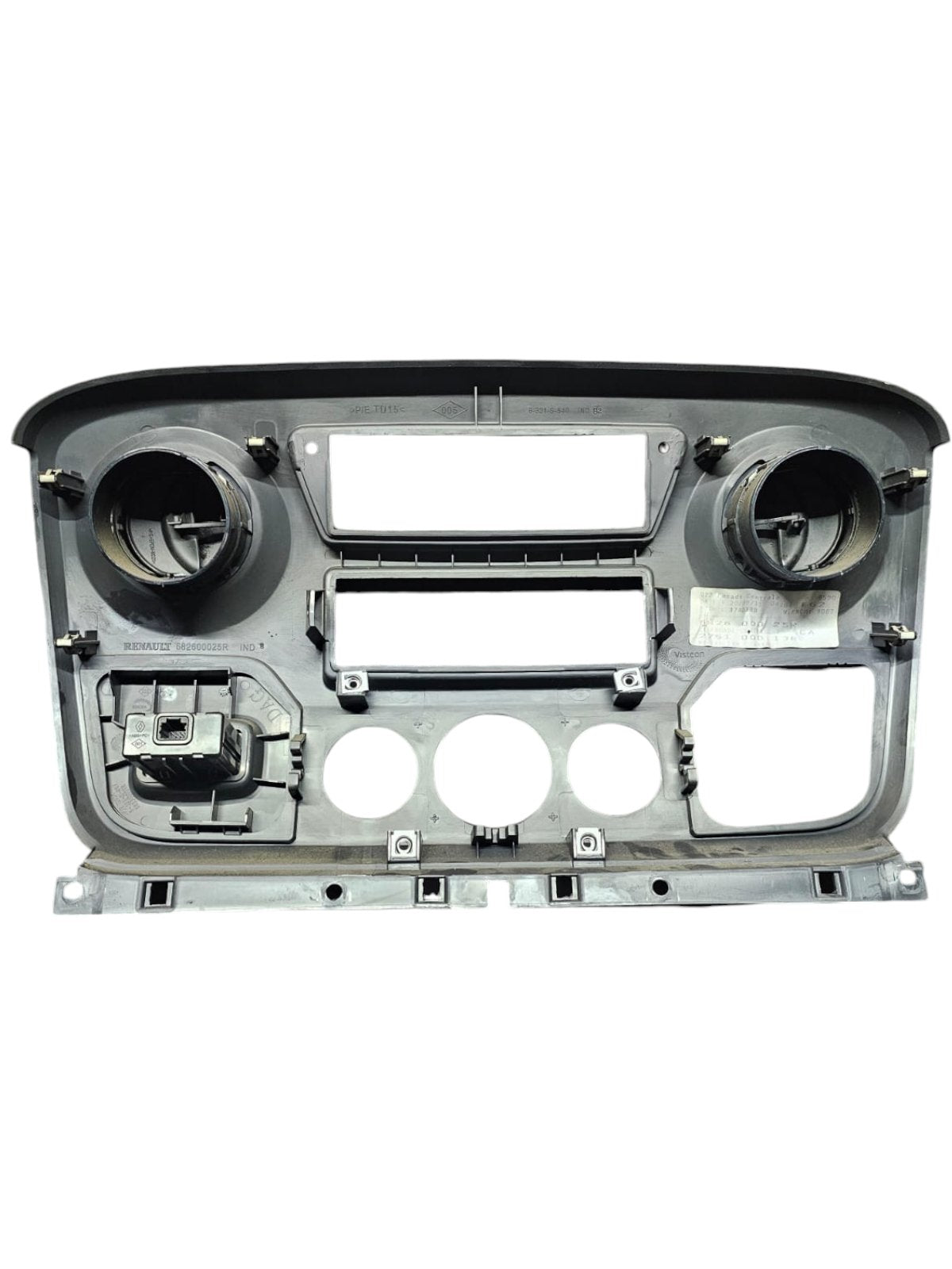 Renault Master (2014 - 2019) Code:682600025R Radio Mask + Air Vents + AUX Cable Input (2014 - 2019) - F&P CRASH SRLS - Used Spare Parts