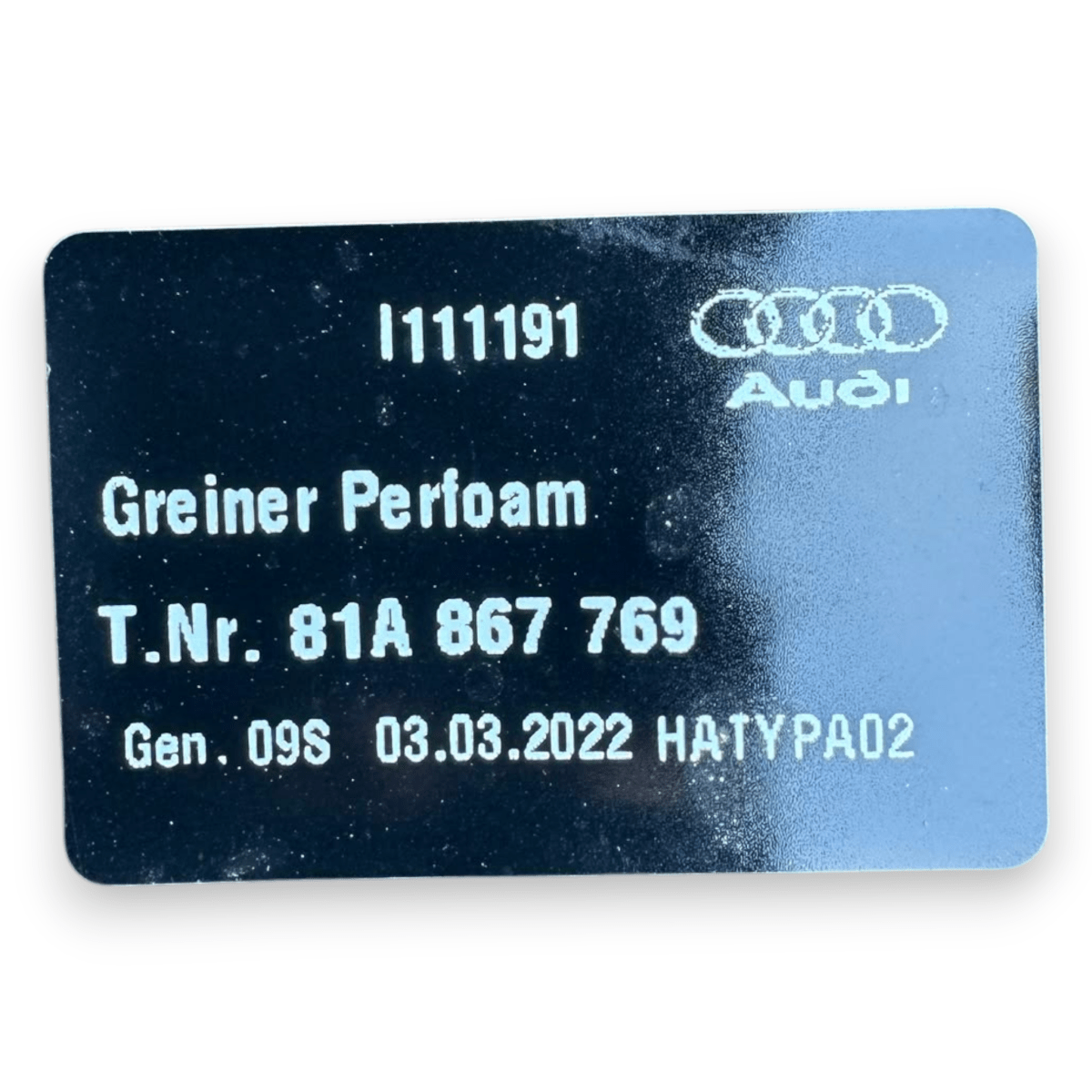Ripiano / cappelliera bagagliaio Audi Q2 cod.81A867769 (2016-2026) - F&P CRASH SRL - Ricambi Usati
