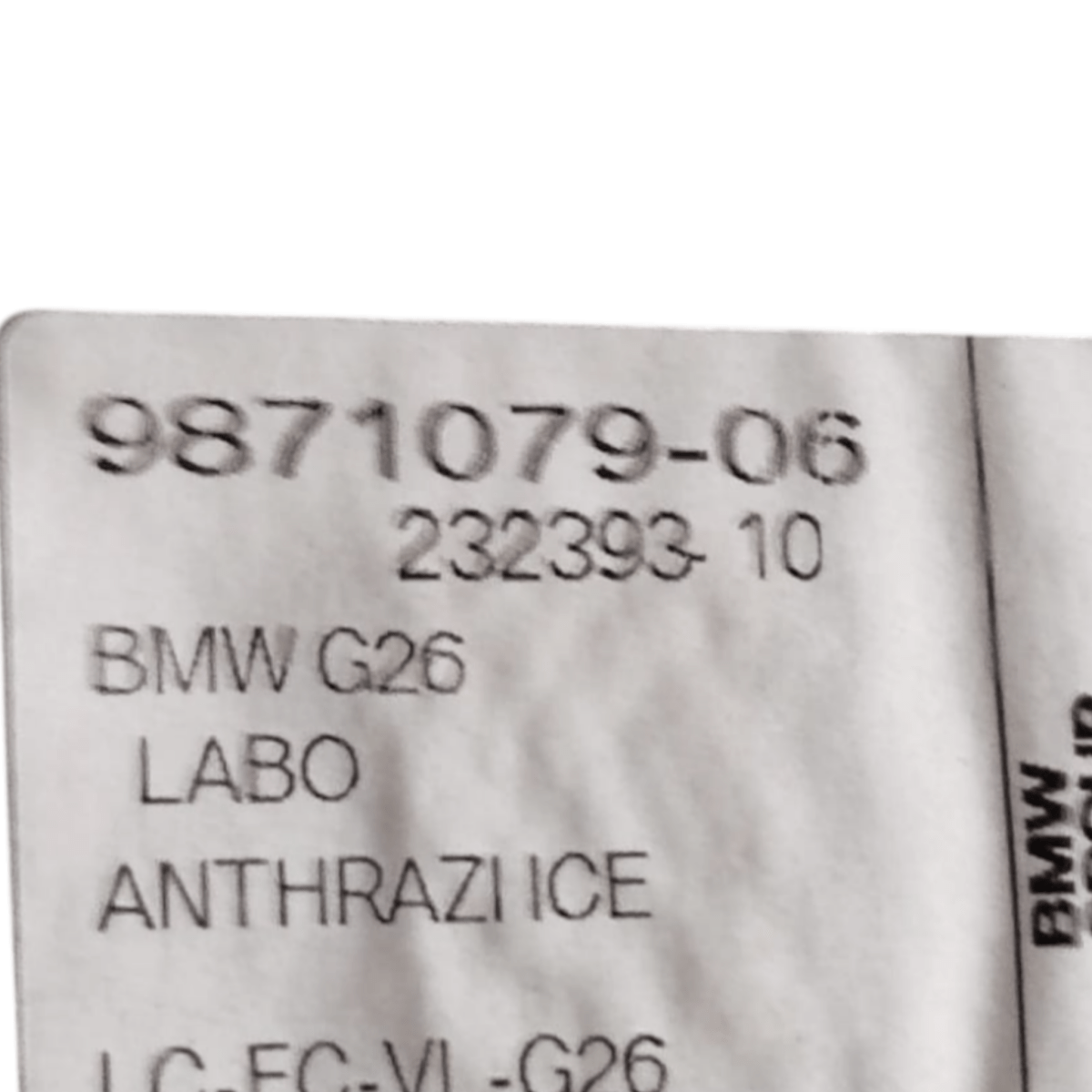 Ripiano / tappeto bagagliaio bmw serie 4 gran coupè g26 cod: 9871079 - 06 (2020 - ) - F&P CRASH SRLS - Ricambi Usati