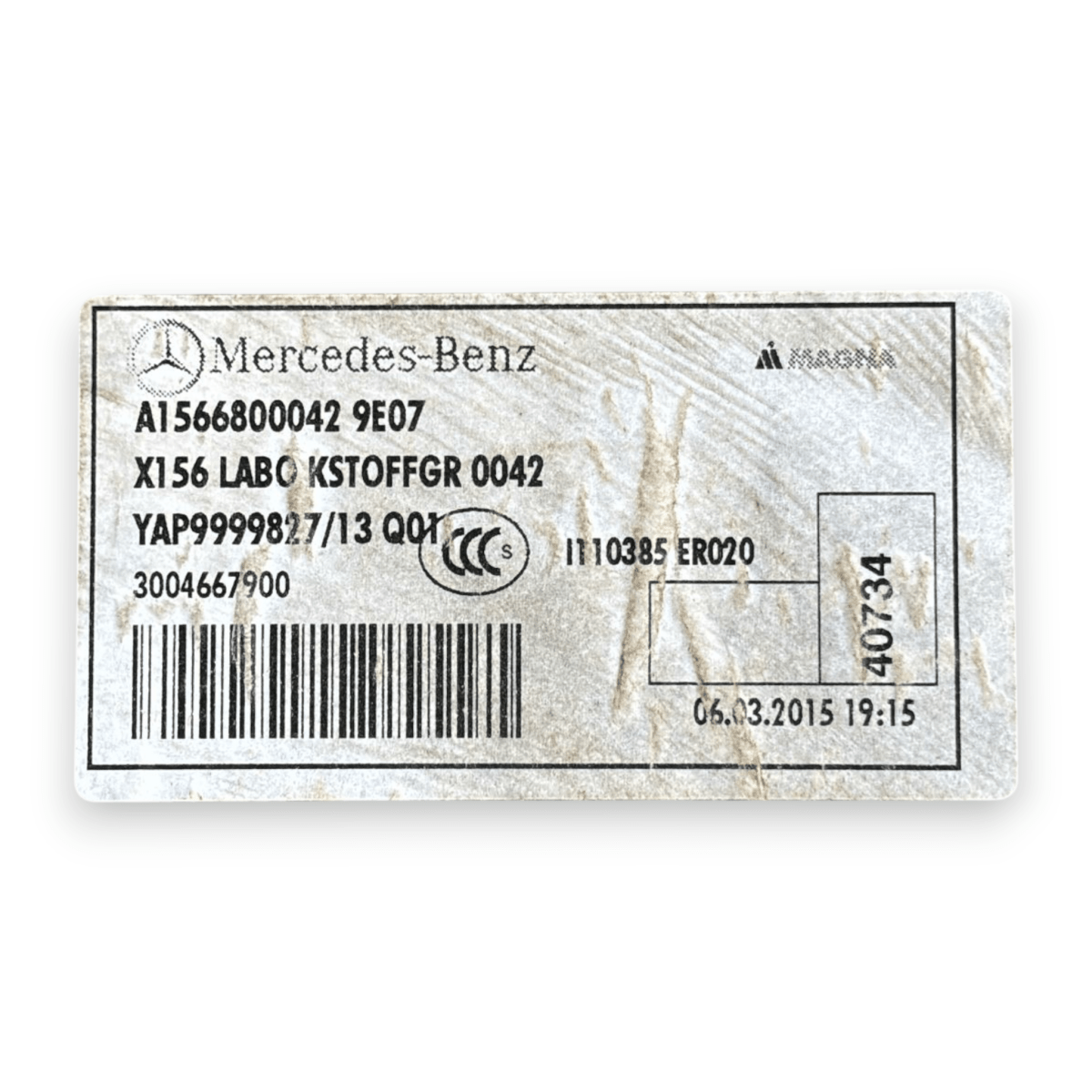 Ripiano / tappeto bagagliaio mercedes - benz gla x156 cod:a1566800042 (2013 - 2019) - F&P CRASH SRL - Ricambi Usati