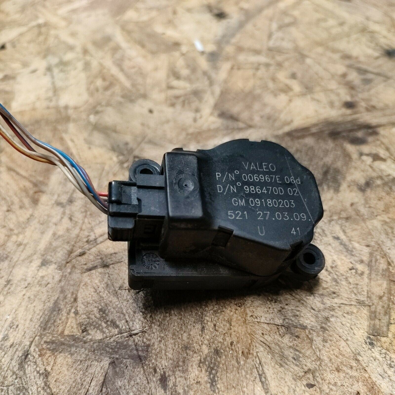 Exhaust Heater Actuator Engine A 09180203 Valeo - F&P CRASH SRLS - Used Parts