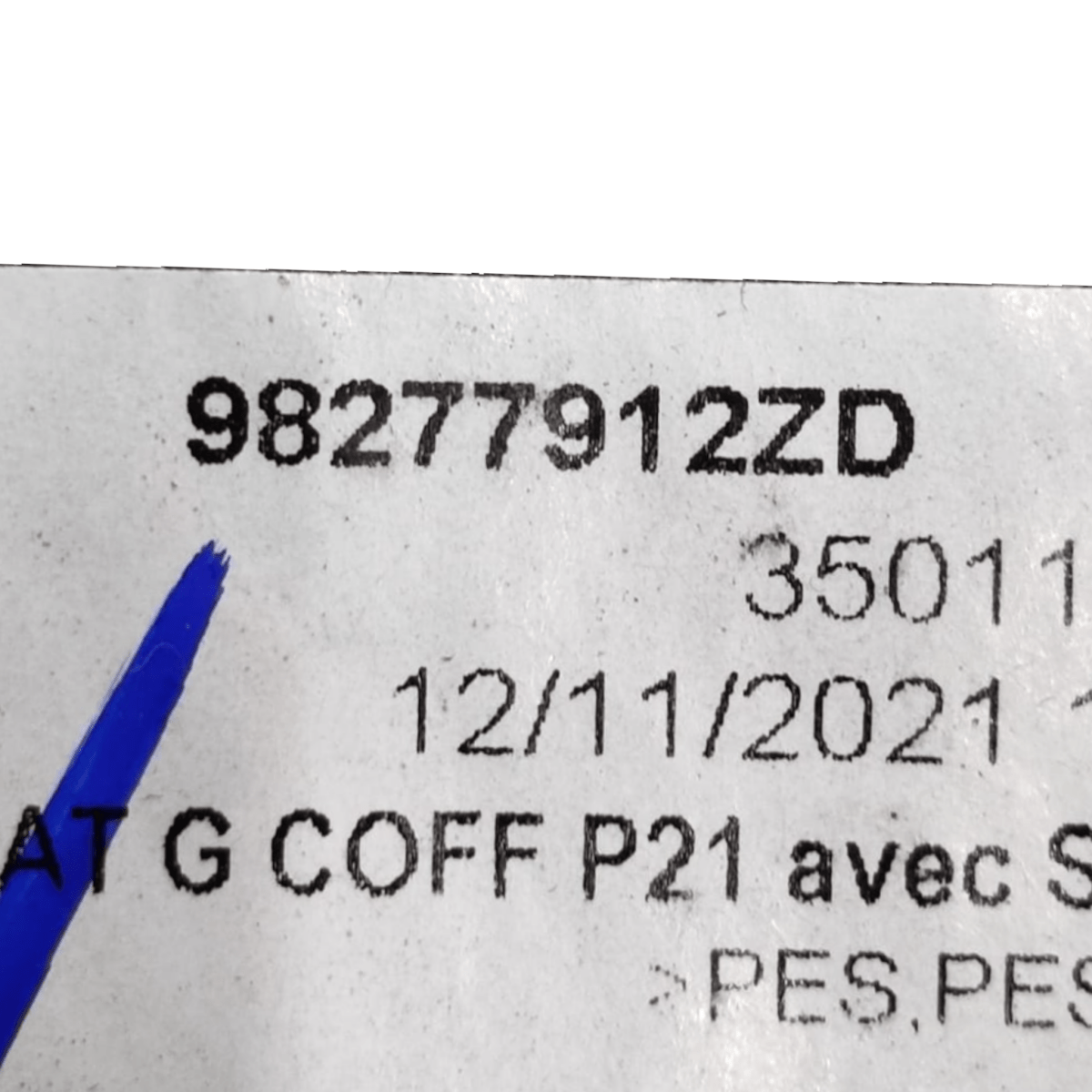 Left trunk lining peugeot 208 code: 98277912zd (2019 - ) - F&P CRASH SRLS - Used Parts