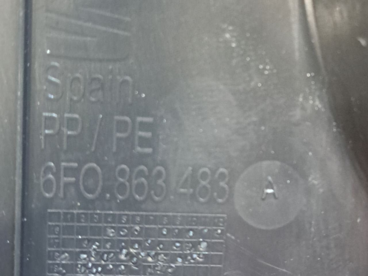 Rivestimento battitacco Sinistro (sx) Seat Arona (2021) COD:6F0863483 - F&P CRASH SRLS - Ricambi Usati