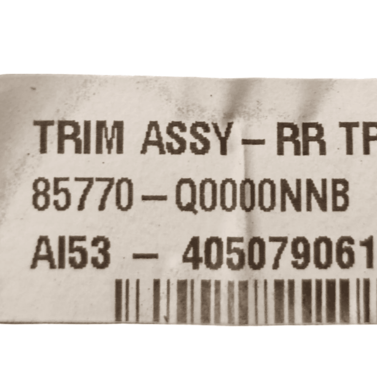 Hyundai i20 (bc3) luggage compartment lining code: 85770q0000nnb (2020 - ) - F&P CRASH SRL - Used Parts