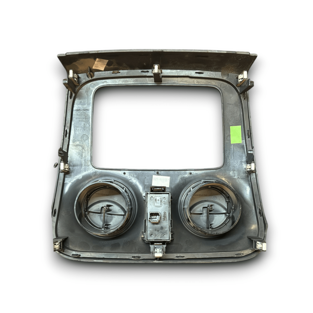 Rivestimento bocchette aria cruscotto dacia sandero i cod : 682604664r (2012 - 2020) + pulsante - F&P CRASH SRL - Ricambi Usati