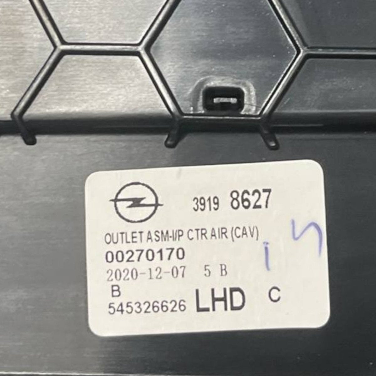 Rivestimento cruscotto + bocchette aria opel corsa f Cod: 39198627 (2019 - ) - F&P CRASH SRLS - Ricambi Usati