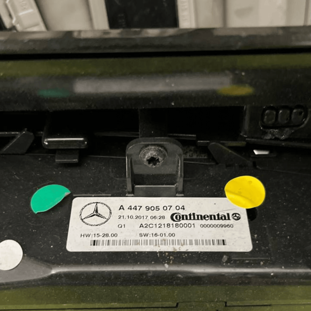 Rivestimento cruscotto Mercedes - Benz Classe V W447 Vito cod.A4476800671 (2019 - >) + comandi e bocchette - F&P CRASH SRLS - Ricambi Usati