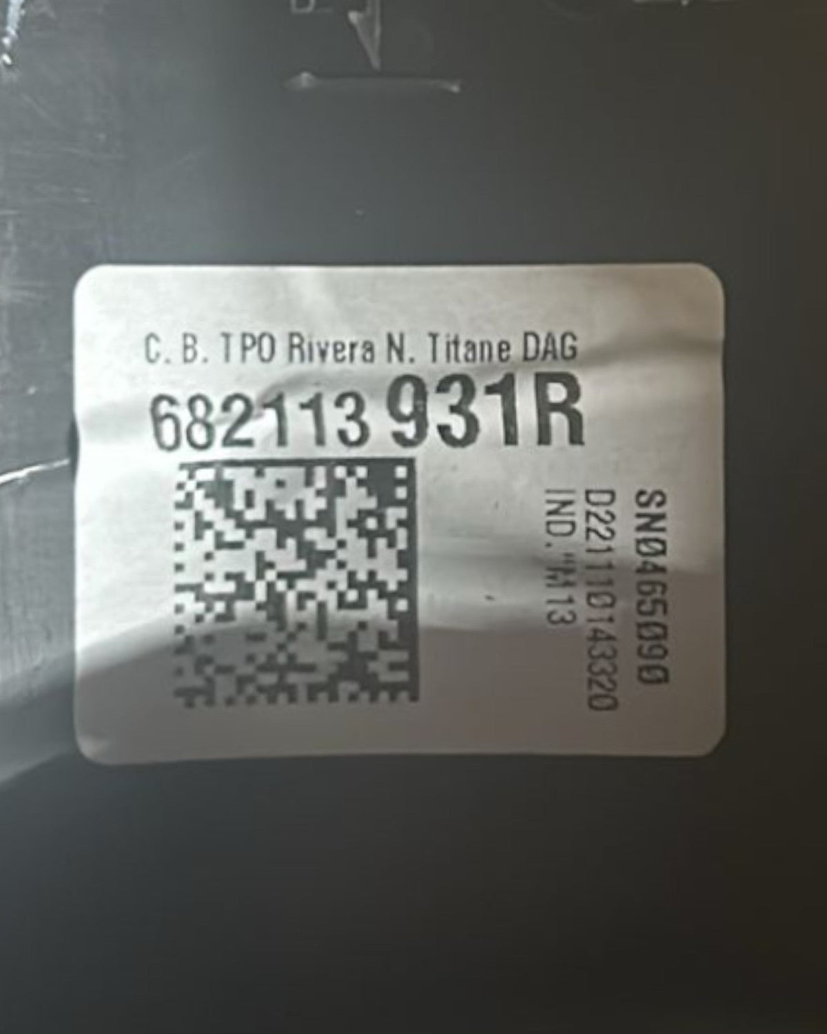 Dashboard Cover Renault Captur II (2019 > ) code.682113931R - F&P CRASH SRLS - Used Parts