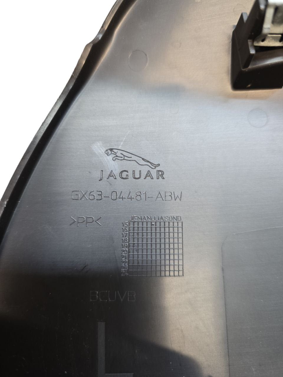 Rivestimento / Modanatura Cruscotto Lato Sinistro Jaguar XF X260 ( 2015 > ) Cod : GX63 - 04481 - ABW - F&P CRASH SRLS - Ricambi Usati