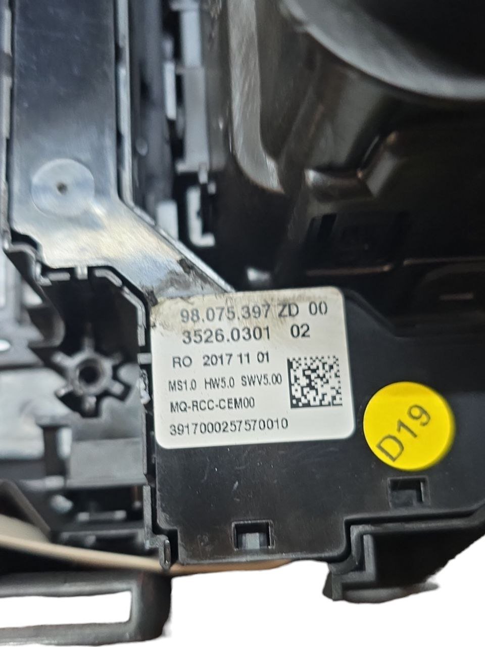 Rivestimento / Modanatura Interna Cruscotto +Bocchette + Pulsanti Citroen Jumpy ( 2016 > ) Cod : 98075397ZD - F&P CRASH SRLS - Ricambi Usati