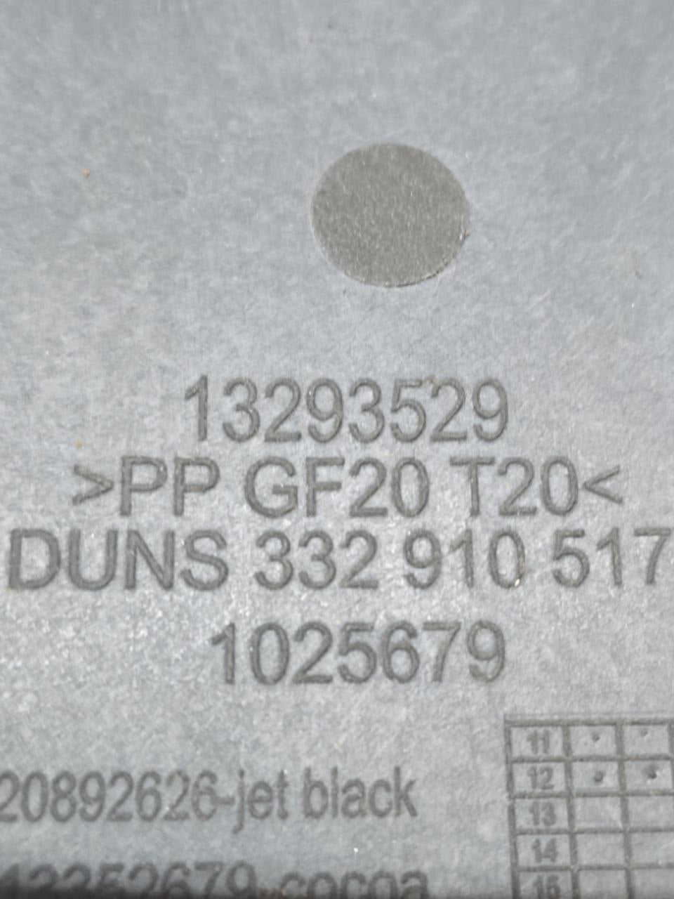 Interior Covering / Molding Lower Steering Column Opel Zafira Tourer (2011 - 2019) Code: 13293529 - F&P CRASH SRLS - Used Spare Parts