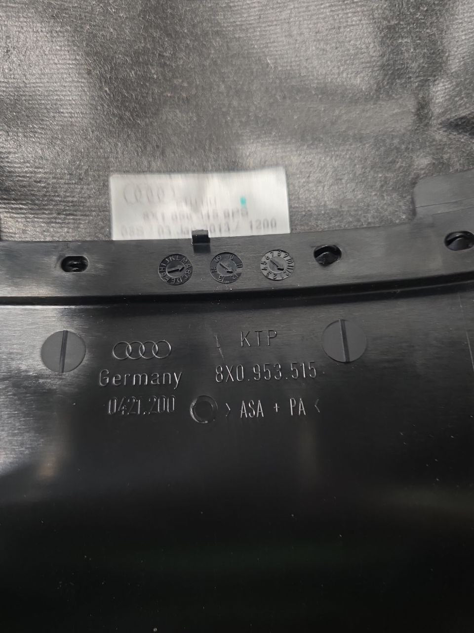 COVERING / TRIM STEERING COLUMN AUDI A1 8X (2010 - 2018) Code: 8X0953515 - F&P CRASH SRLS - Used Parts
