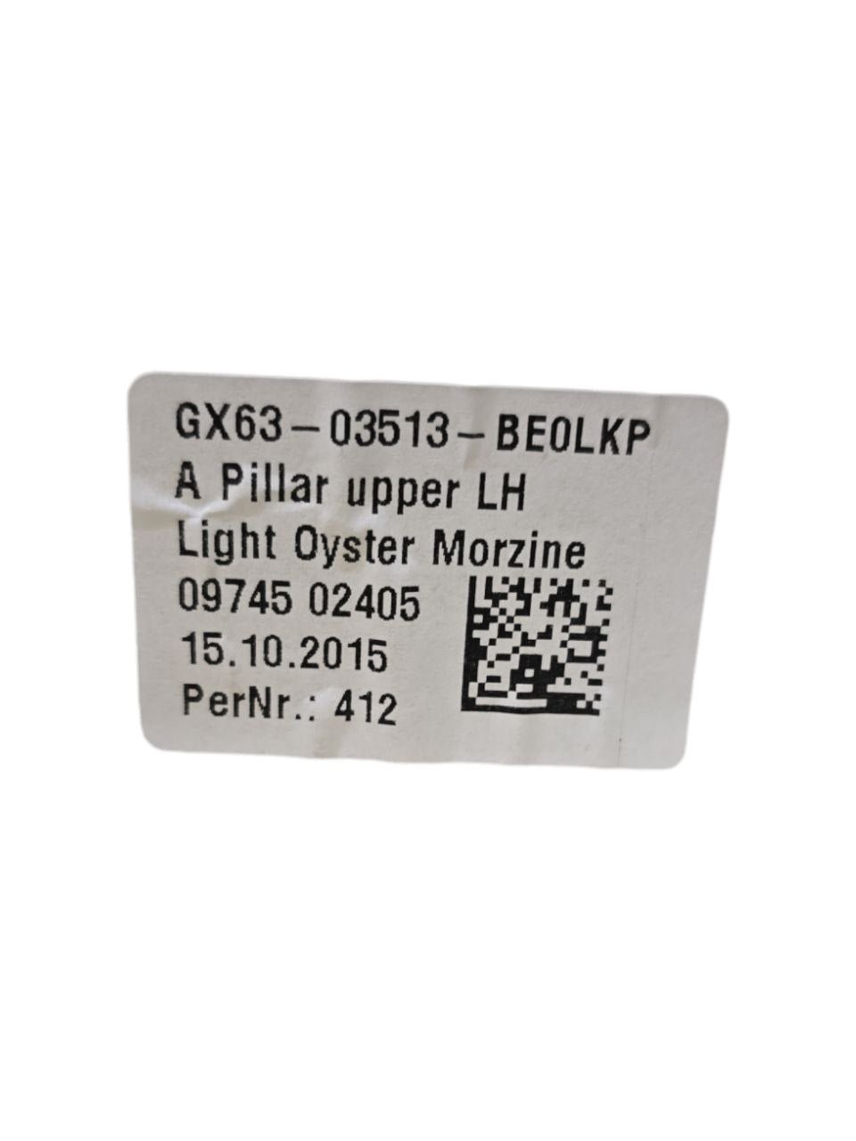 Left Column Cover / Molding Jaguar XF X260 (2015 >) Code: GX63 - 03513 - BE0LKP - F&P CRASH SRLS - Used Parts