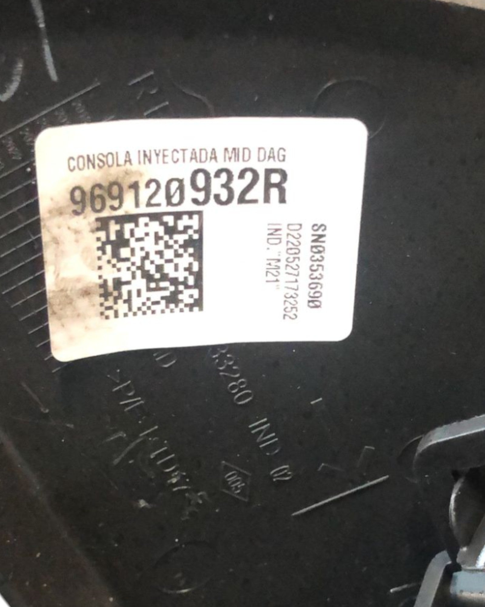 Rivestimento / Modanatura Tunnel centrale Anteriore Renault Captur (2019 >) cod:969120932R - F&P CRASH SRLS - Ricambi Usati