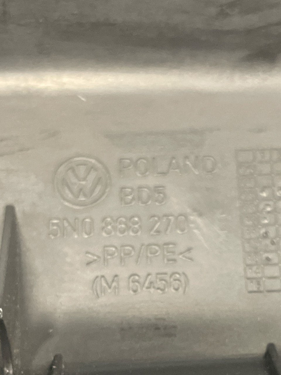 right rear pillar trim c volkswagen tigua N5 code:5N0868270 (2016 - 2024) - F&P CRASH SRLS - Used Parts