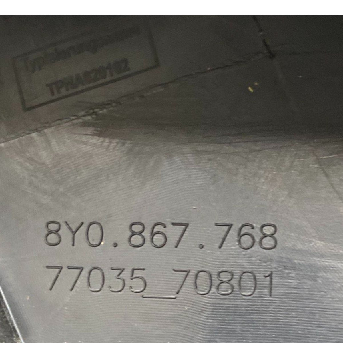 Right rear pillar cover (dx) audi a3 8y (2020 - ) Code: 8y0867768 - F&P CRASH SRLS - Used Spare Parts