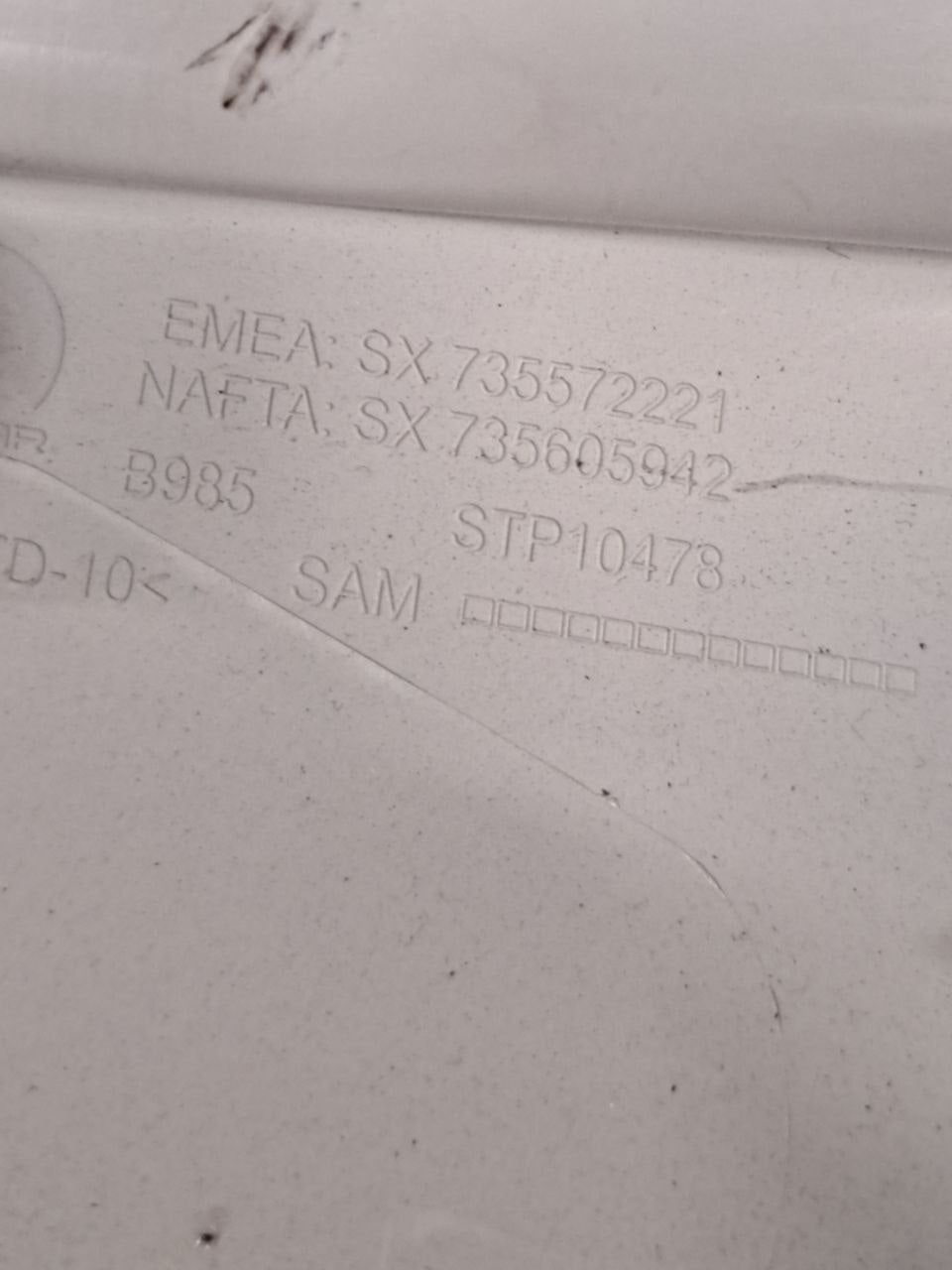 Left rear pillar cover Fiat 500x (2014>) CODE:735572221 - F&P CRASH SRLS - Used Parts