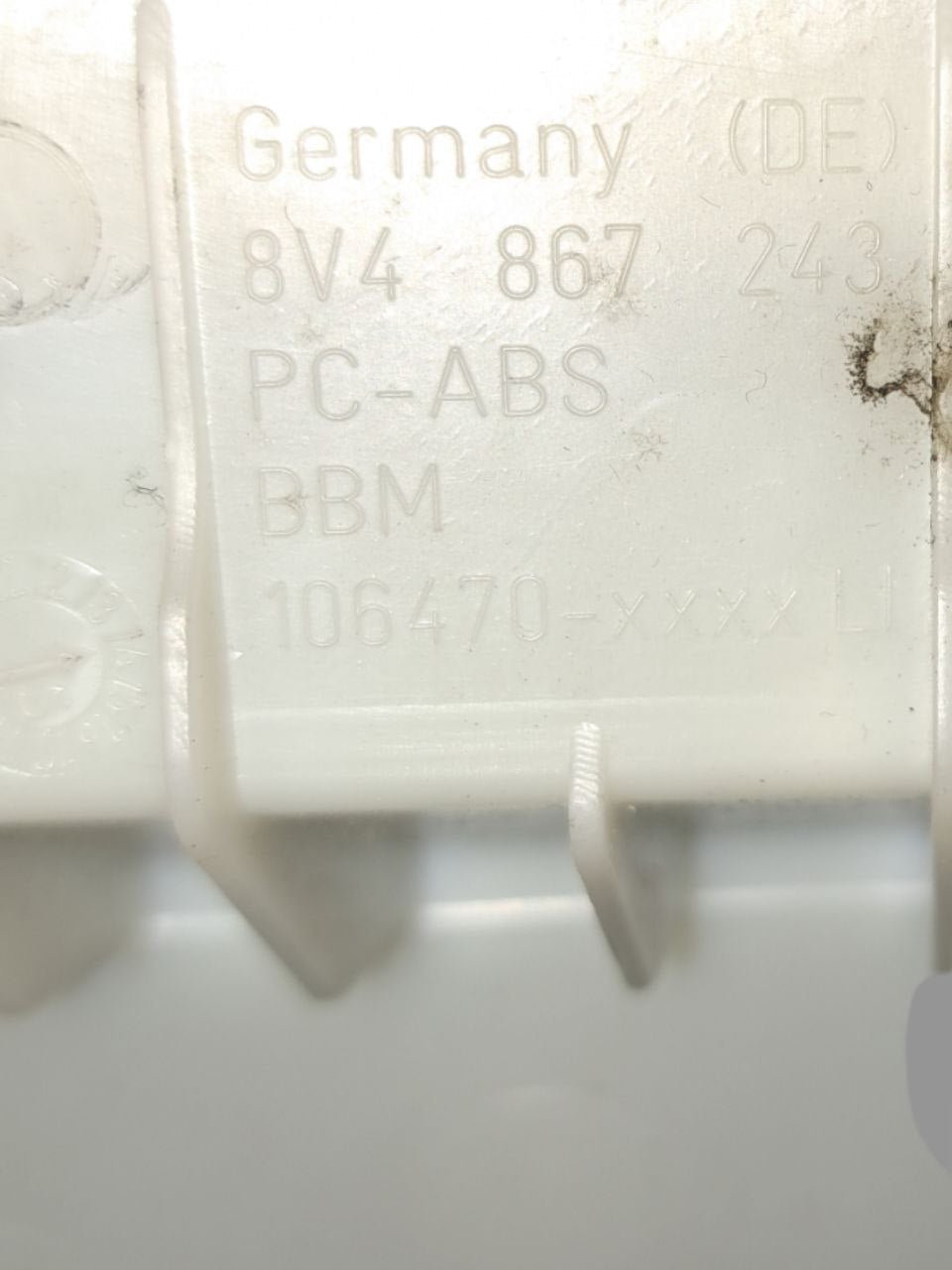 Rivestimento Montante superiore sinistro Audi A3 8V COD:8V4867243 (2012 - 2020) - F&P CRASH SRLS - Ricambi Usati