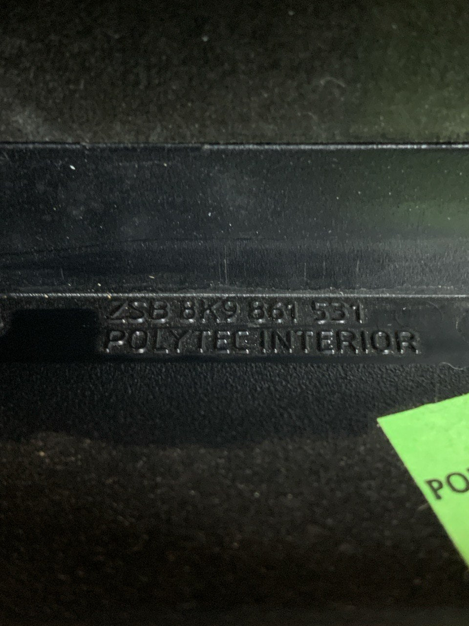 Carpet Covering Loading Floor Rear Bonnet Audi A4 Avant (2013) code 8k9861531 - F&P CRASH SRLS - Used Parts