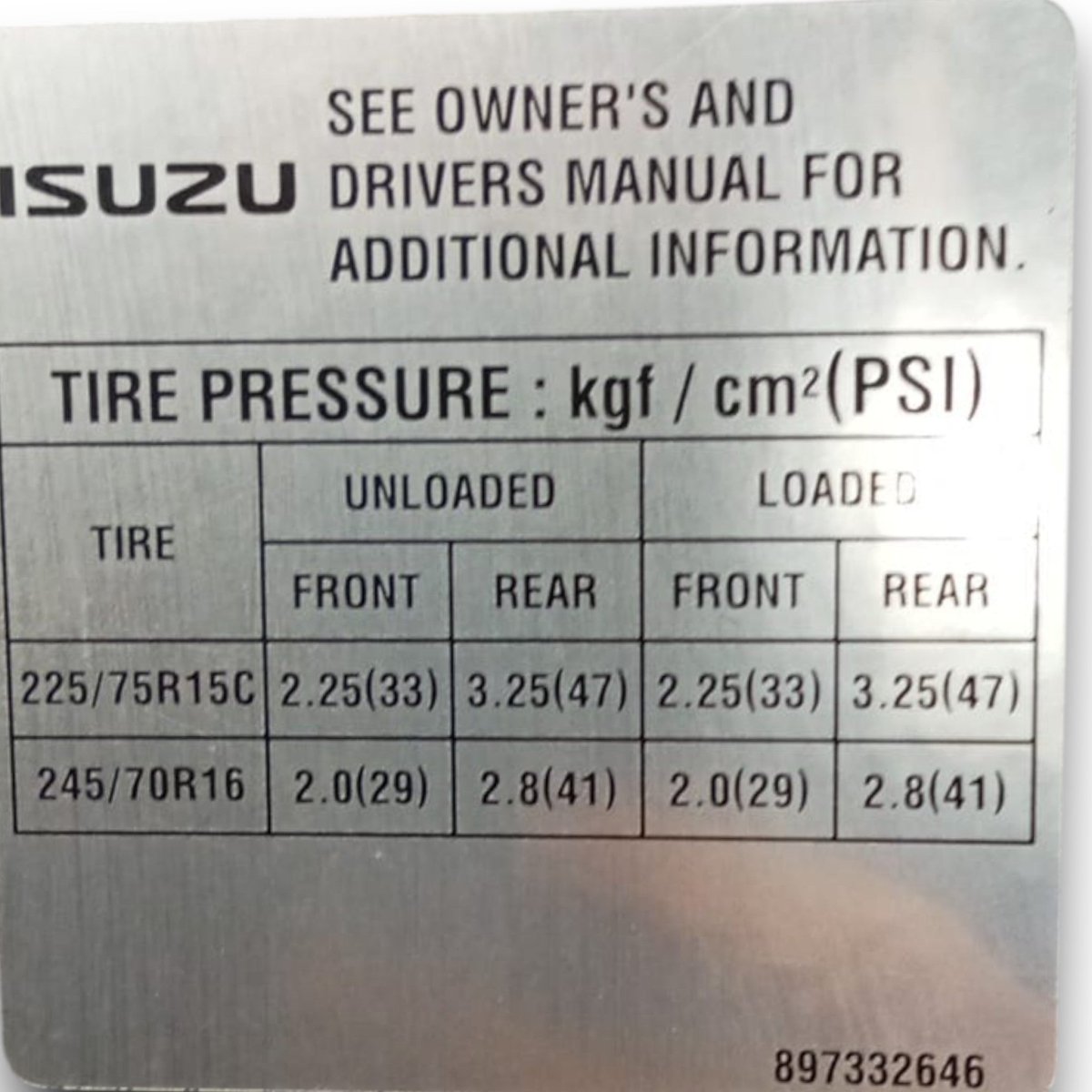 Cover for left front door panel Isuzu D-Max code 897332646 (2002 > 2011) - F&P CRASH SRL - Used Parts