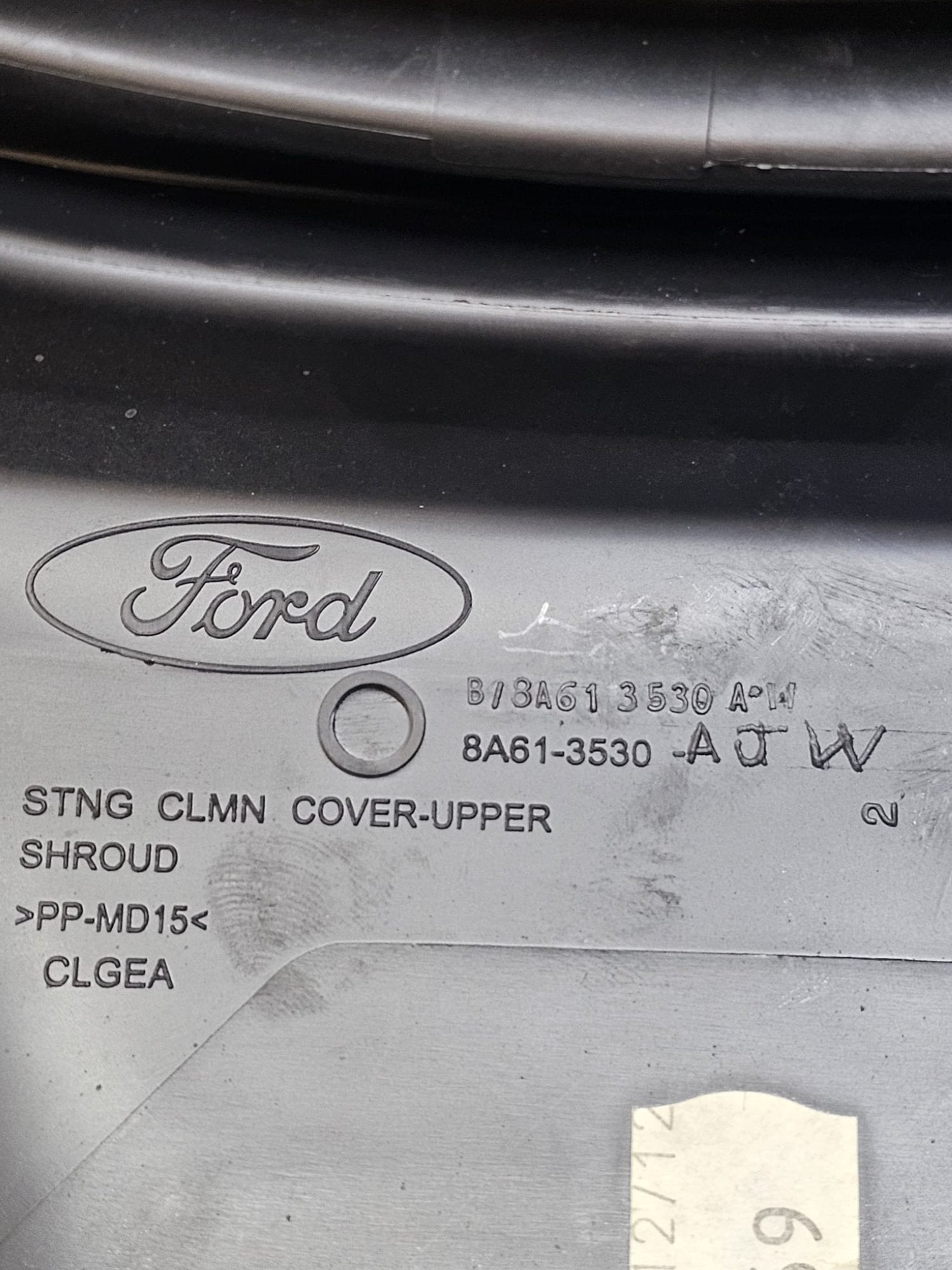 Rivestimento Piantone Inferiore Sterzo Ford B - Max (2012 - 2018) Cod:8A61 - 3530 - AJW - F&P CRASH SRLS - Ricambi Usati