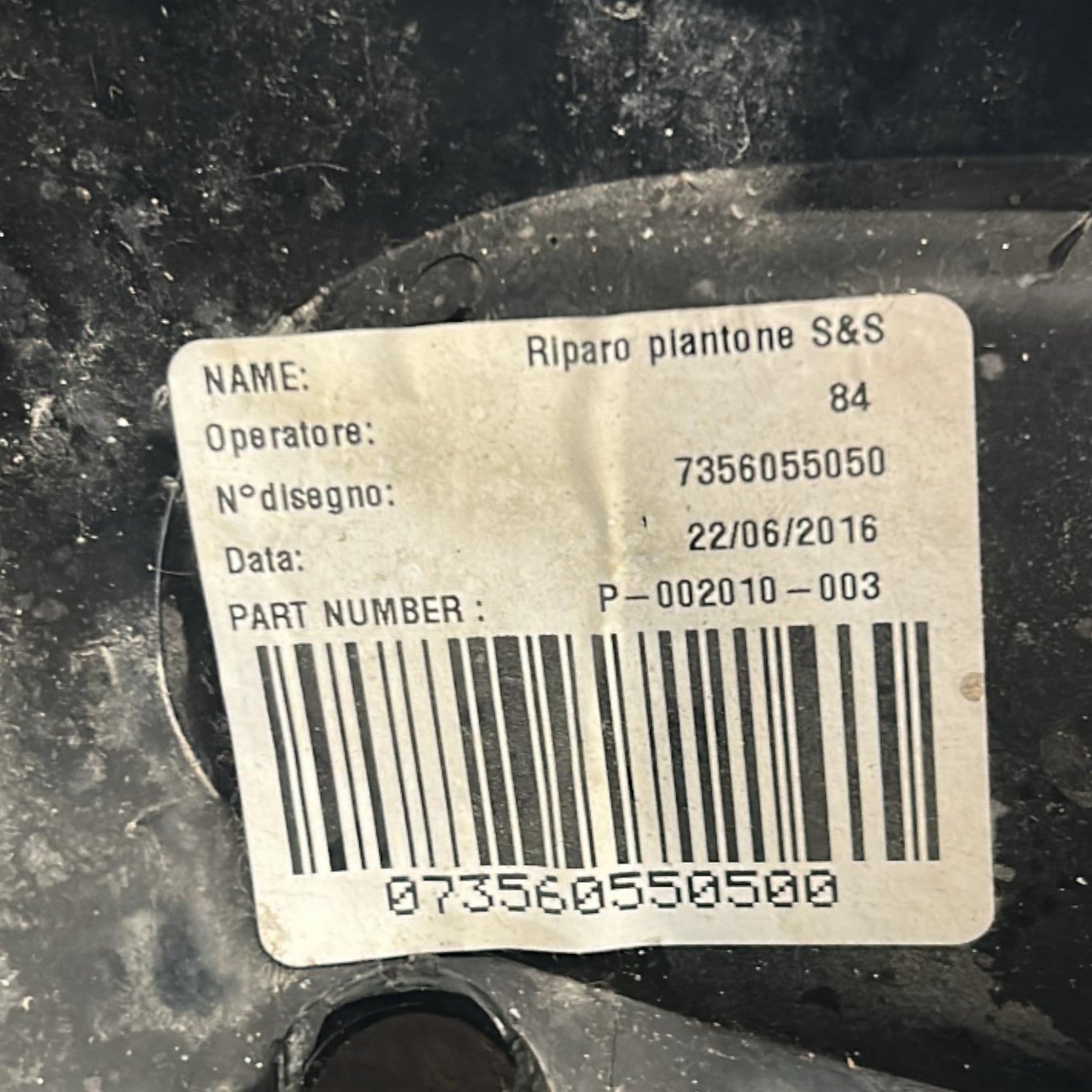 Rivestimento Piantone Sterzo Inferiore Fiat 500X cod.073560550500 (2014 > ) - F&P CRASH SRLS - Ricambi Usati