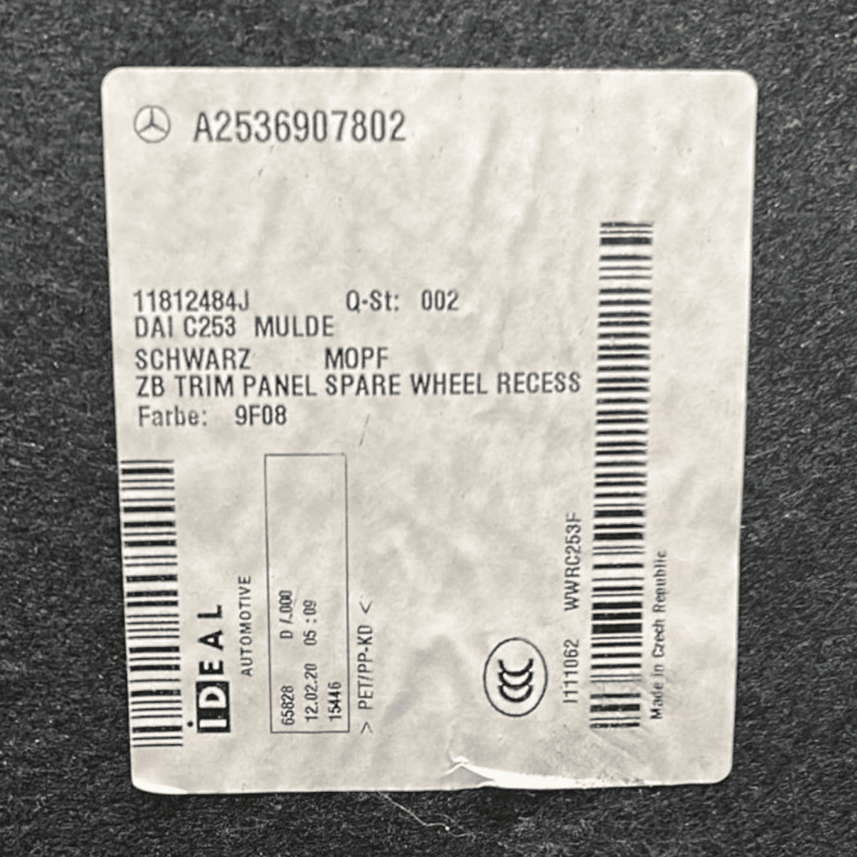 Rivestimento ruota di scorta mercedes glc coupè cod:A2536907802 (2019 > 2022) - F&P CRASH SRL - Ricambi Usati