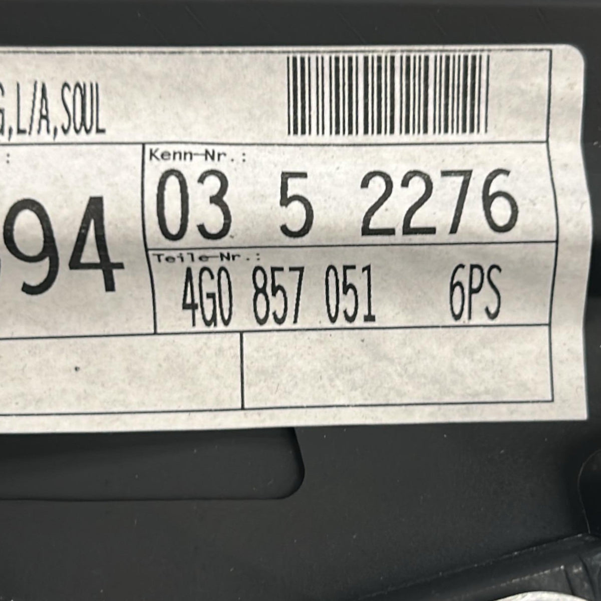 Rivestimento Superiore Cruscotto Audi A6 (C7) (4G) cod.4G0857051 (2011 > 2018) + Casse / Altoparlanti - F&P CRASH SRLS - Ricambi Usati