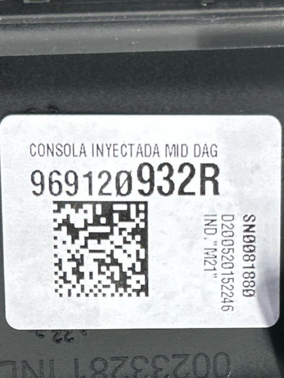 Rivestimento Tunnel Centrale Anteriore Renault Captur II (2019 > ) cod.969120932R - F&P CRASH SRLS - Ricambi Usati