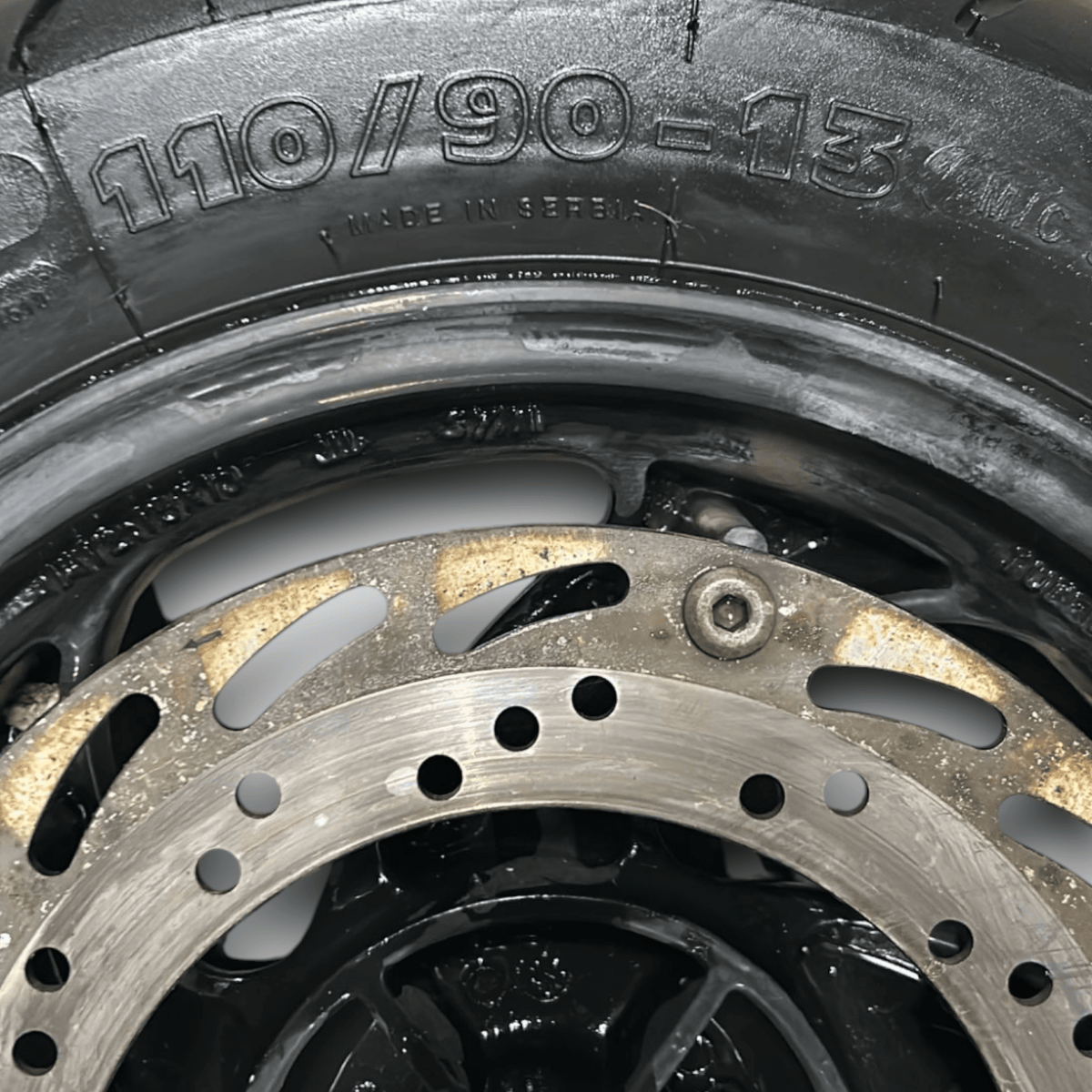 Ruota Anteriore Sym Joyride 200 (110/90 - 13) cod:E49076 (2007) - F&P CRASH SRLS - Ricambi Usati